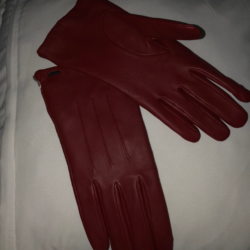 Red Leather Coach Clothes